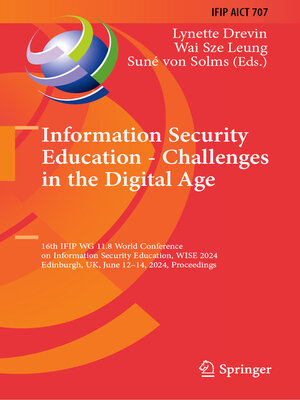 cover image of Information Security Education--Challenges in the Digital Age